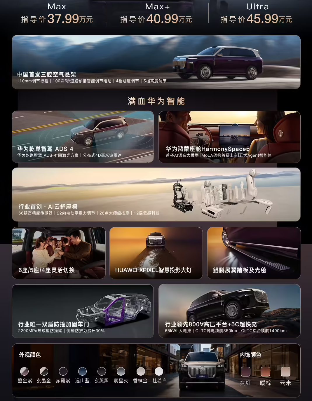 华系首搭三腔空悬 岚图泰山旗舰SUV上市21分钟大定破万